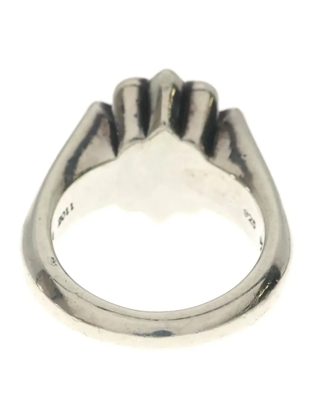 Chrome Hearts Cutout CH Pls Small Plus Ring Silver